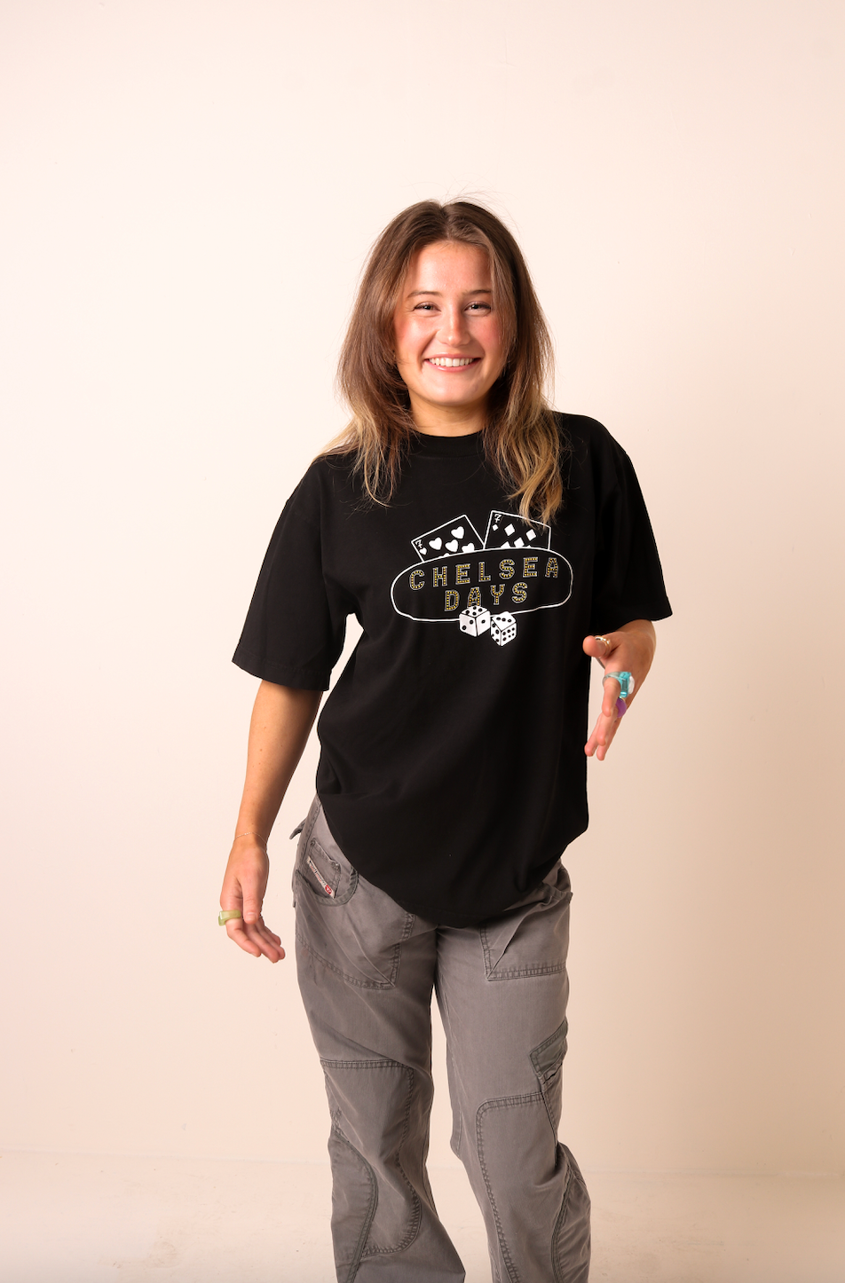 Black Dealer's Hand Tee