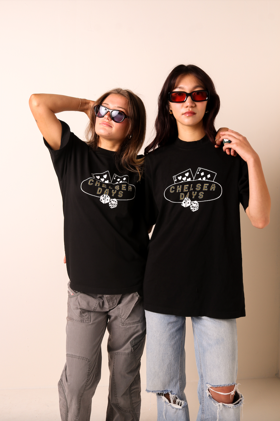 Black Dealer's Hand Tee